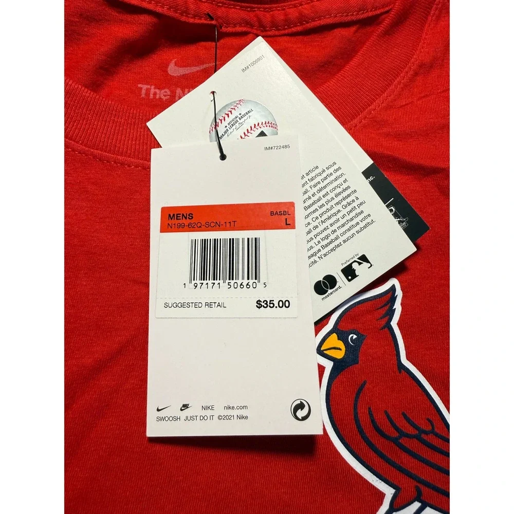 Nike Mens St Louis Cardinals The Lou Red T-Shirt MLB N199-62Q-SCN-11T Large